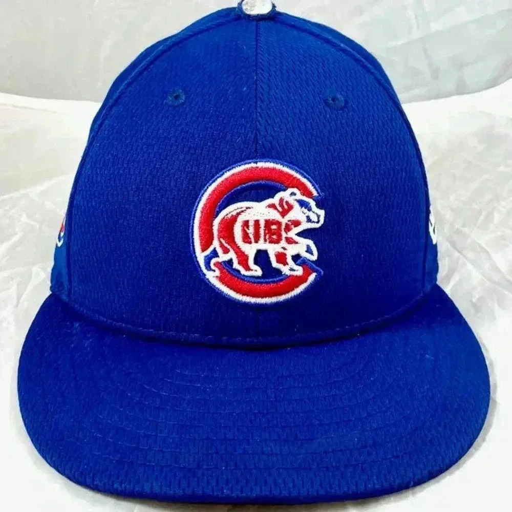 Chicago Cubs Size 7 1/8 New Era 59FIFTY 2020 Spring Training AZ Blue Hat Cap MLB - Picture 5 of 13
